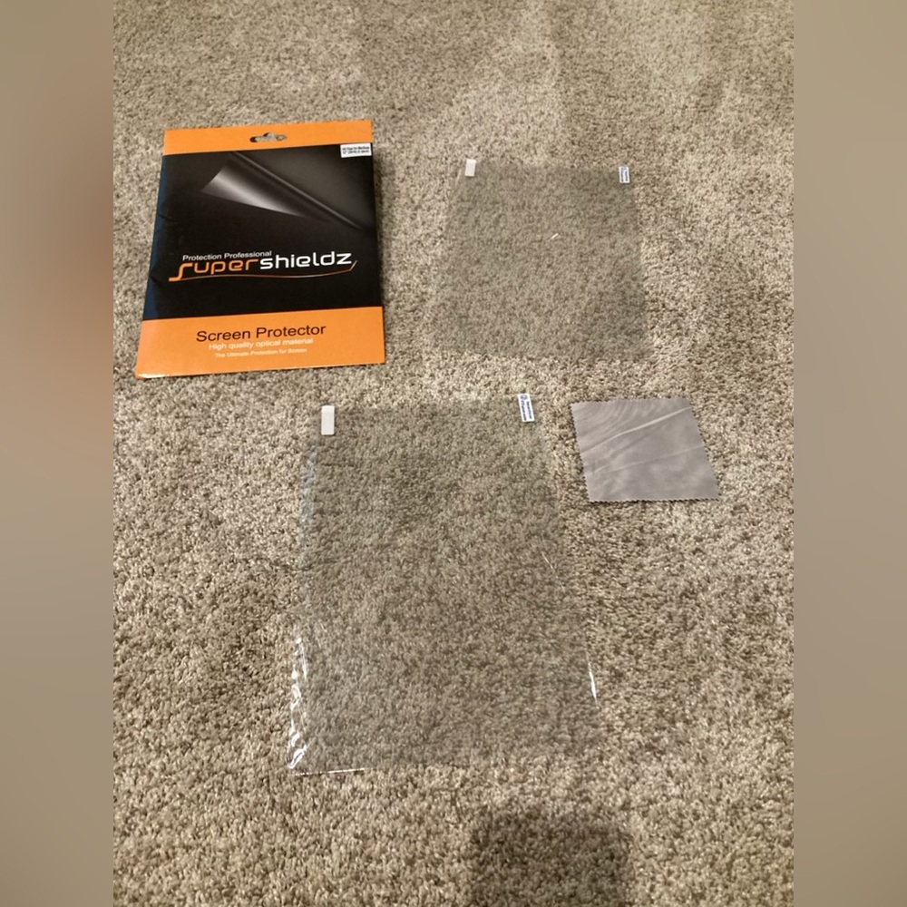 Super shieldz Clear for MacBook 12 inch 2 pack screen protector cleaning cloth